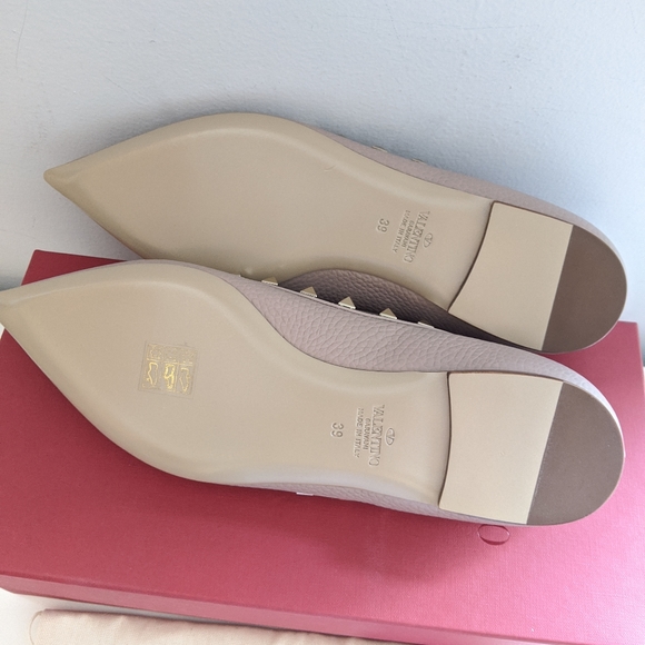 ❤️SOLD❤️ Valentino Rockstud Ballerina Flats - Picture 5 of 10